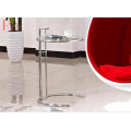 Modern Home Furniture Round Top Tempered Glass Table Adjustable Eileen Gray Side Table